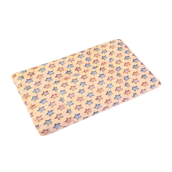 Self-Warming Cat Bed & Dog Crate Pad, Ultra Soft Flannel Pet Mat with Reversible , Machine Washable Calming Kennel Liner for Indoor Cats, Small Medium Dogs, and Outdoor Use