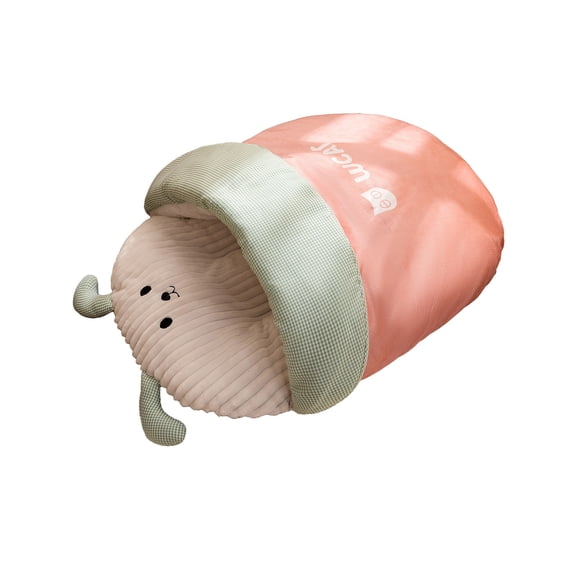 Self-Warming Cat Sleeping Bag, Enclosed Hooded Snuggle Sack Plush Cat Cave Bed, Winter Soft Plush Sleeping Bag for Indoor Cats Calming Pet Nest