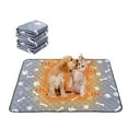 thumbnail image 1 of Self Warming Cats Bed Self Heating Cats Dog Mat Cat Mat Warm Thermal Pet Pad Washable Dog Crate Pad For Indoor Outdoor Pet Non-Slip Bottom Washable Light Gray 28×40 Inch, 1 of 7