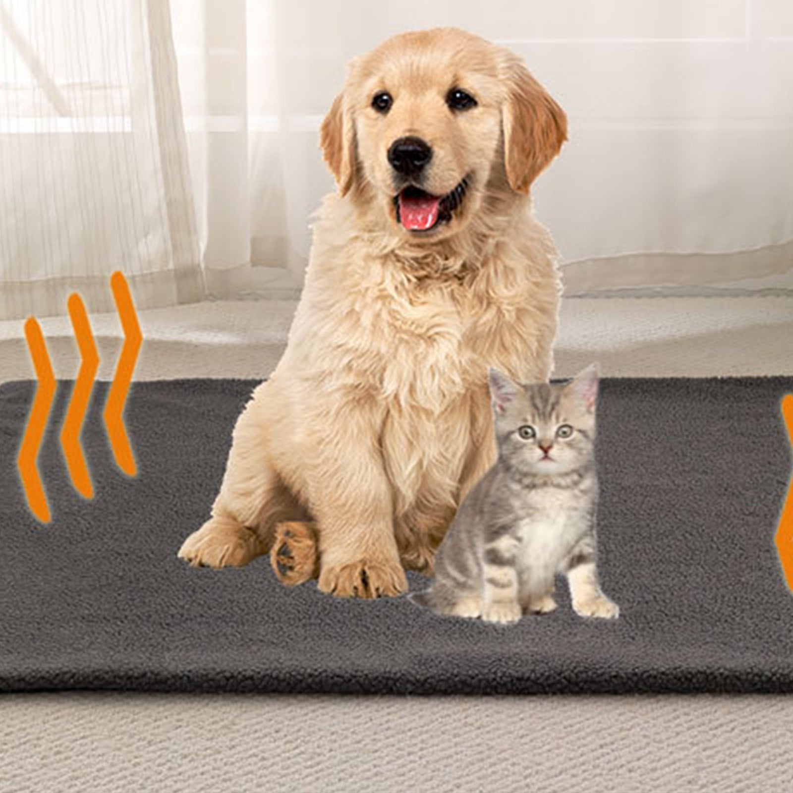 Self Warming Dog Bed Super Soft Thermal Dog Crate Bed Mat For