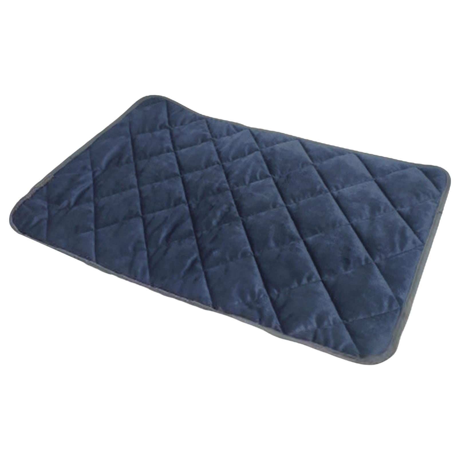 Self Warming Mat Cats Dog Sleeping Mat Washable Soft Self Heating Pets Pad Cushion Crate Blanket for Outdoor Puppy Animals Home Bedroom Blue 40x50cm
