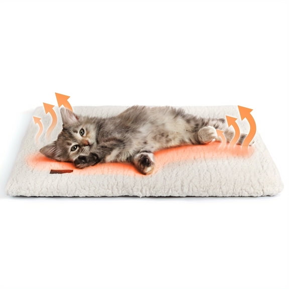 Self-Warming Pet Bed for Dogs & Cats - Soft, Washable, Non-Slip Winter Cushion Mat