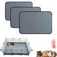 thumbnail image 1 of Self Warming Pet Mat for Cats and Dogs, Self Heating Bed Pad in Gray, 30x40cm 45x60cm 50x70cm Sizes, Non-slip Washable & Portable for Indoor Outdoor Use, Cozy Thermal Mat for Kittens Puppies, 1 of 9