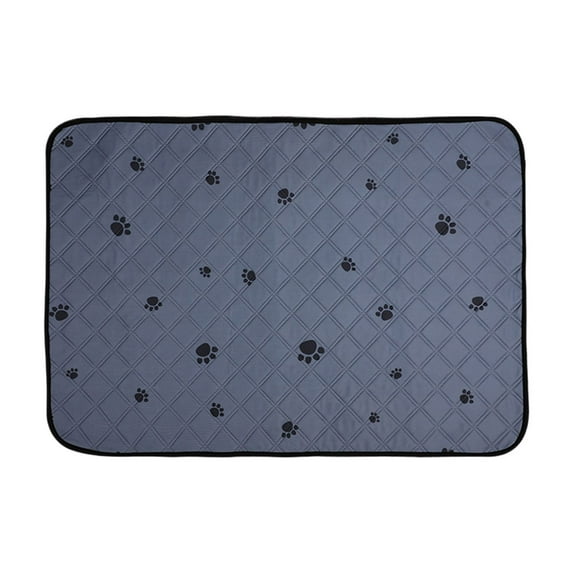 Self Warming Pet Mat Indoor Outdoor Thermal Pad 12x16 Inch Washable Non Slip Cats Dogs Bed Portable Gray Fleece Non-slip pet mat