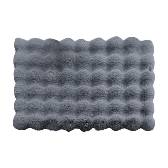 Self - Warming Pet Mat - Self - Heating Thermal Dog Bed Pad and Cat Warmer with Thick Pillow, Anti - Slip Durable Plush Mat, Easy - Clean Design for Indoor/Outdoor Use,Gray