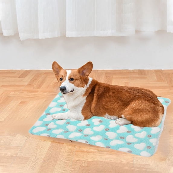 Self-Warming Pet Mat, Thickened Fleece Heating Pad for Cats and Dogs, Machine Washable Thermal Sleeping Bed, 19.68x15.74 Inch
