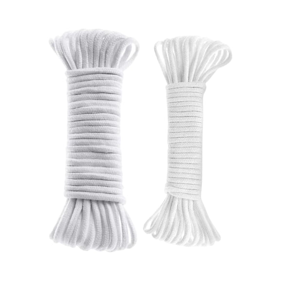 Self Watering Cotton Cord , 1/6 InchAutomatic Drip Irrigation Wick , Absorbent Natural Cotton Material , Indoor Potted Plant Care and Greenhouse Hydroponic System