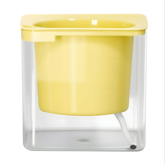 Self-Watering Flower Pot Automatic Irrigation Planter with Absorbent Cotton Rope Water Storage Flowerpot with Drainage Hole for Indoor Outdoor Plants