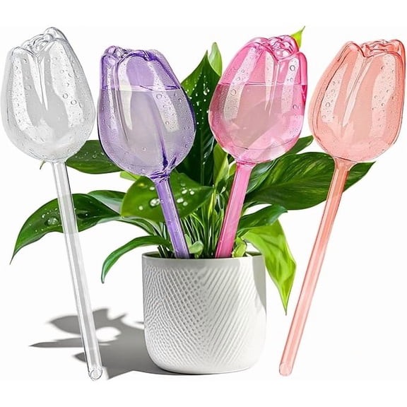Self Watering Globes, Glass Rainbow Plant Watering Globes, Self Watering Planter Insert, Automatic Plant Waterer Indoor