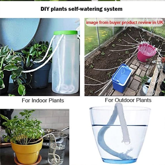 Self Watering, Greenery Irrigation, DIY Watering Wick, Cotton Rope, Vacation Greenery Care, 30 Feet