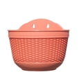 thumbnail image 1 of Self Watering Hanging Flower Pot Wall Planter – 8.3 x 4.7 x 5.3in Outdoor Indoor Garden Basket with Hooks(), 1 of 6