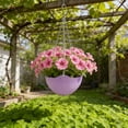 thumbnail image 1 of Self Watering Hanging Planter with Chain, Indoor Outdoor Hanging Basket with Drainage, Perfect for Balcony Garden Planting and Decorative Gift, 1 of 6