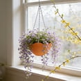 thumbnail image 1 of Self Watering Hanging Planter with Chain, Indoor Outdoor Hanging Basket with Drainage, Perfect for Balcony Garden Planting and Decorative Gift, 1 of 6