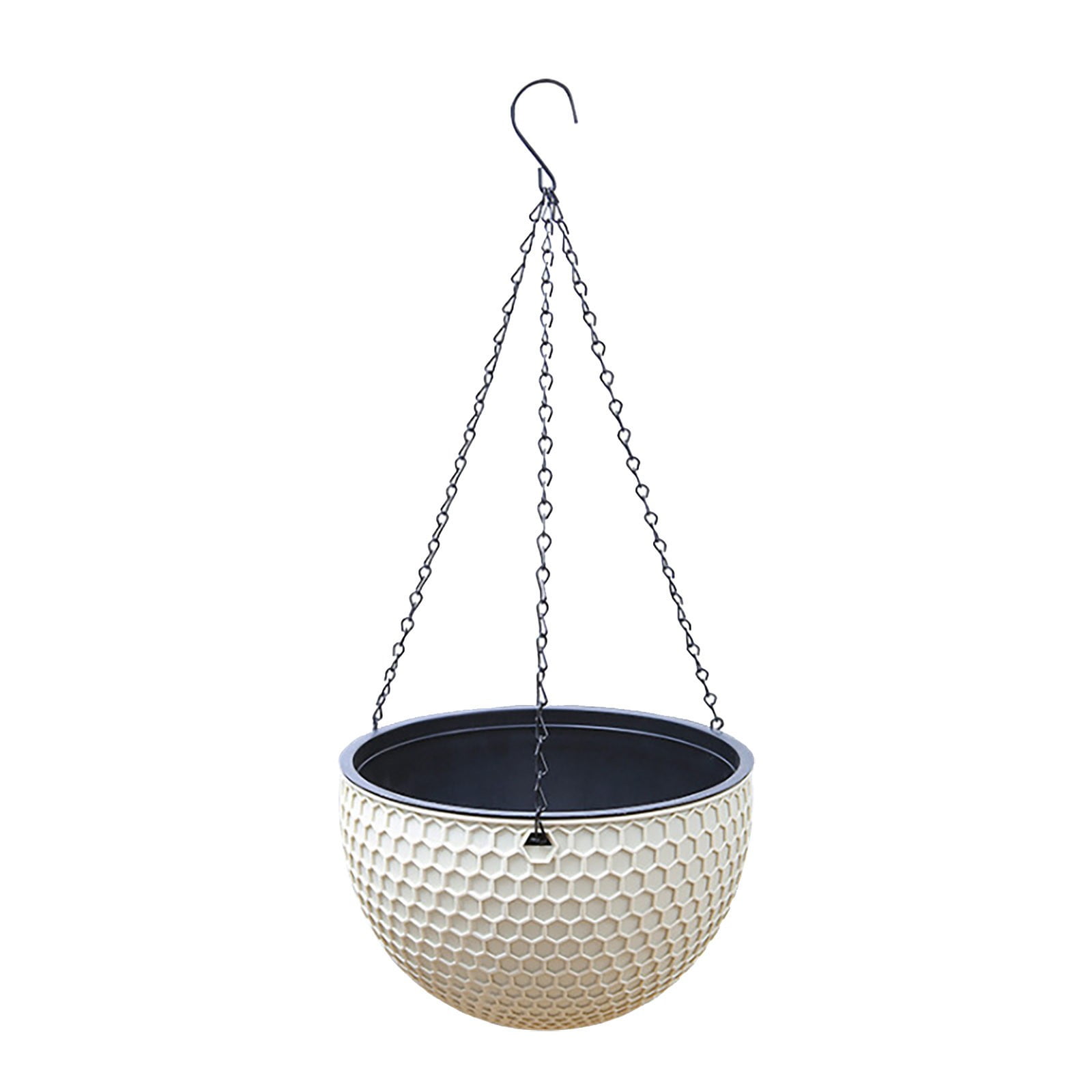 Self-Watering Hanging Planters, Garden Flower Pot Container, Hanging Honeycomb Planter Pot with Drainer and Chain for Indoor Outdoor Hanging Pot