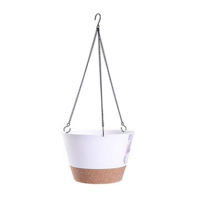 SelfWatering Hanging Planters, Plastic Planters with Drainage Holes