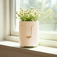 thumbnail image 1 of Self-Watering Plant Pots, Indoor Plastic Planter with Reservoir, Thickened Decor Flower Pot for Houseplants, Tabletop, Desk, Office, Automatic Watering System for Succulents Herbs, 1 of 7