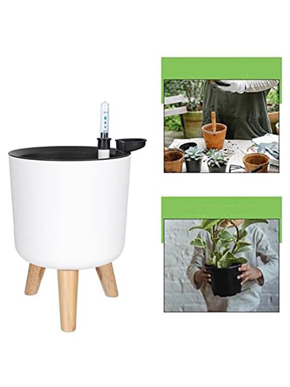 Self Watering Plant Pots for Plants with Water Level Indicator Drainage Holes 205*185Cm Smile Home