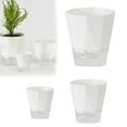 thumbnail image 1 of Self Watering Planter African Violet Pots Clear Plastic Automatic Watering Planter Flower Pot Square Plant Pot For All House Plants Succulents Herb, 1 of 9