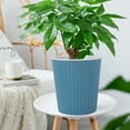 thumbnail image 1 of ​Self-Watering Planter Pot - Plastic Gray 7 Inch w/ Auto-Sensing Technology - Indoor/Outdoor Low Maintenance Flower Pot​​ Blue, 1 of 6