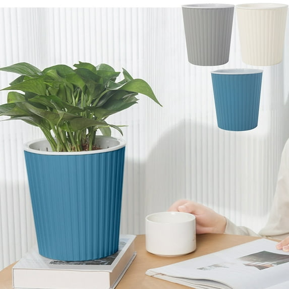 Self Watering Planter with Reservoir for Indoor Plants and Outdoor Gardening, Moisture Control System for Healthy Growth, Perfect for Home Decor and Patio Use