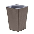 thumbnail image 1 of Self Watering Planters for Indoor - Square Flower Pots with Reservoir, for African Violets, Herbs & Succulents (Includes Inner Pot), 1 of 4