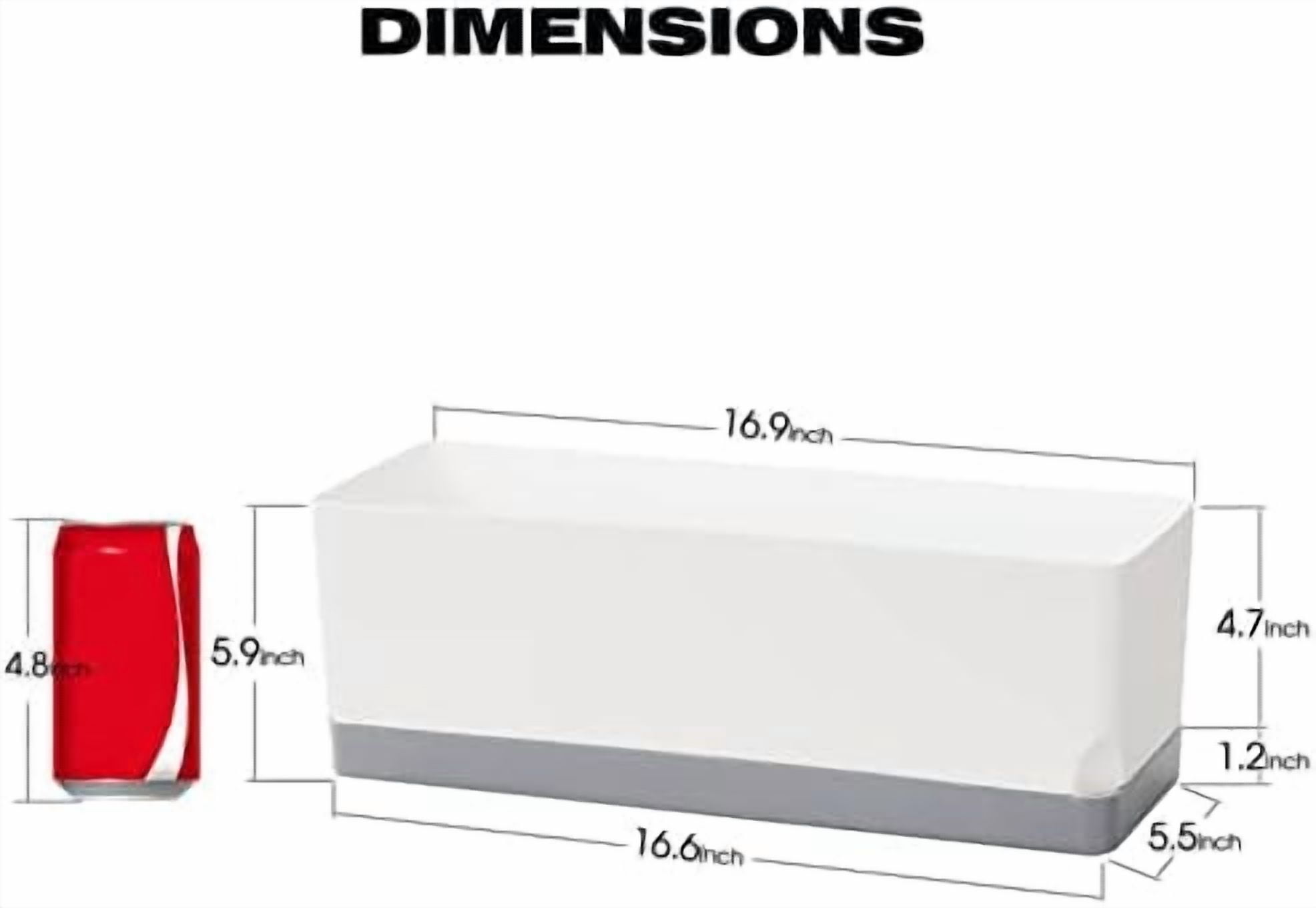 Self Watering Planters Pots for Indoor Plants, 2 Pack 17 Inch Plastic Planter Box Flower Pots for Indoor Outdoor Plants, Rectangle Herb Planter Window Boxes Planters with Drainage