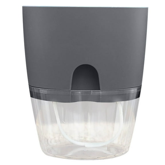 Self Watering Pots for Indoor Plants, Lazy Flower Pot Automatic Water Absorption Plastic Pot Green Water Culture, Self Watering Pots with Drainage Holes, for All House Plants, Flowers, Herbs