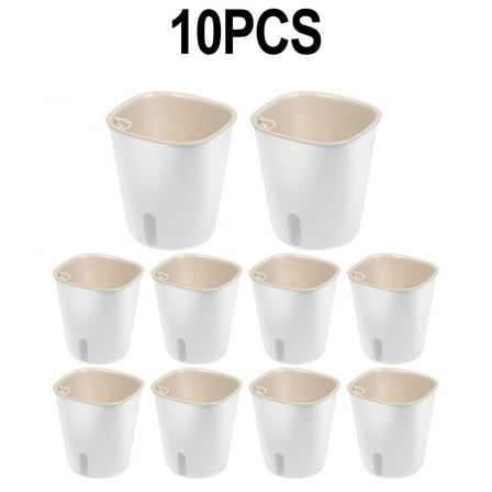Self Watering Pots With Visual Water Level For 10 Succulents And Herbs