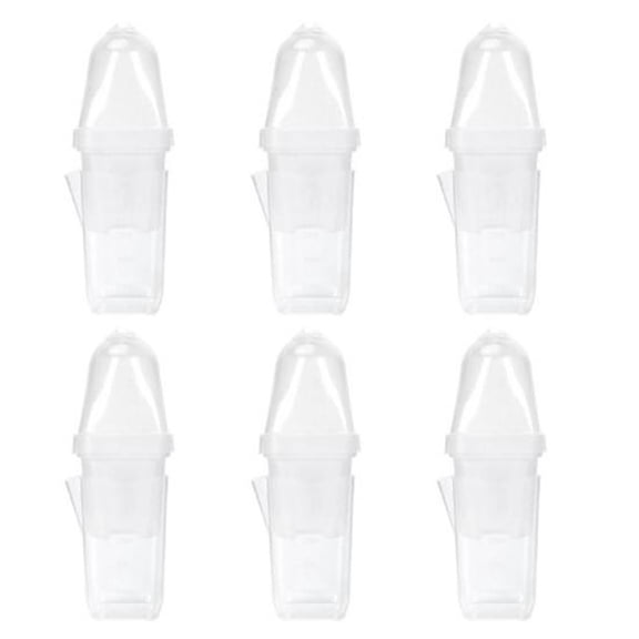 Self Watering Propagation Pots With Humidity Dome, Clear Plastic Starter Cups For Cuttings, Succulents And Vegetables, Includes Plant Labels, Transparent Double-Layer Design(6pcs)