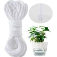 thumbnail image 1 of Self Watering Rope - 50 Feet × 1/4 Inch Self Watering Rope for Plants, Wicking Cord for Vacation DIY Self-Watering System, Capillary Wick for Garden Potting Orchid Tomato Plants, 1 of 7