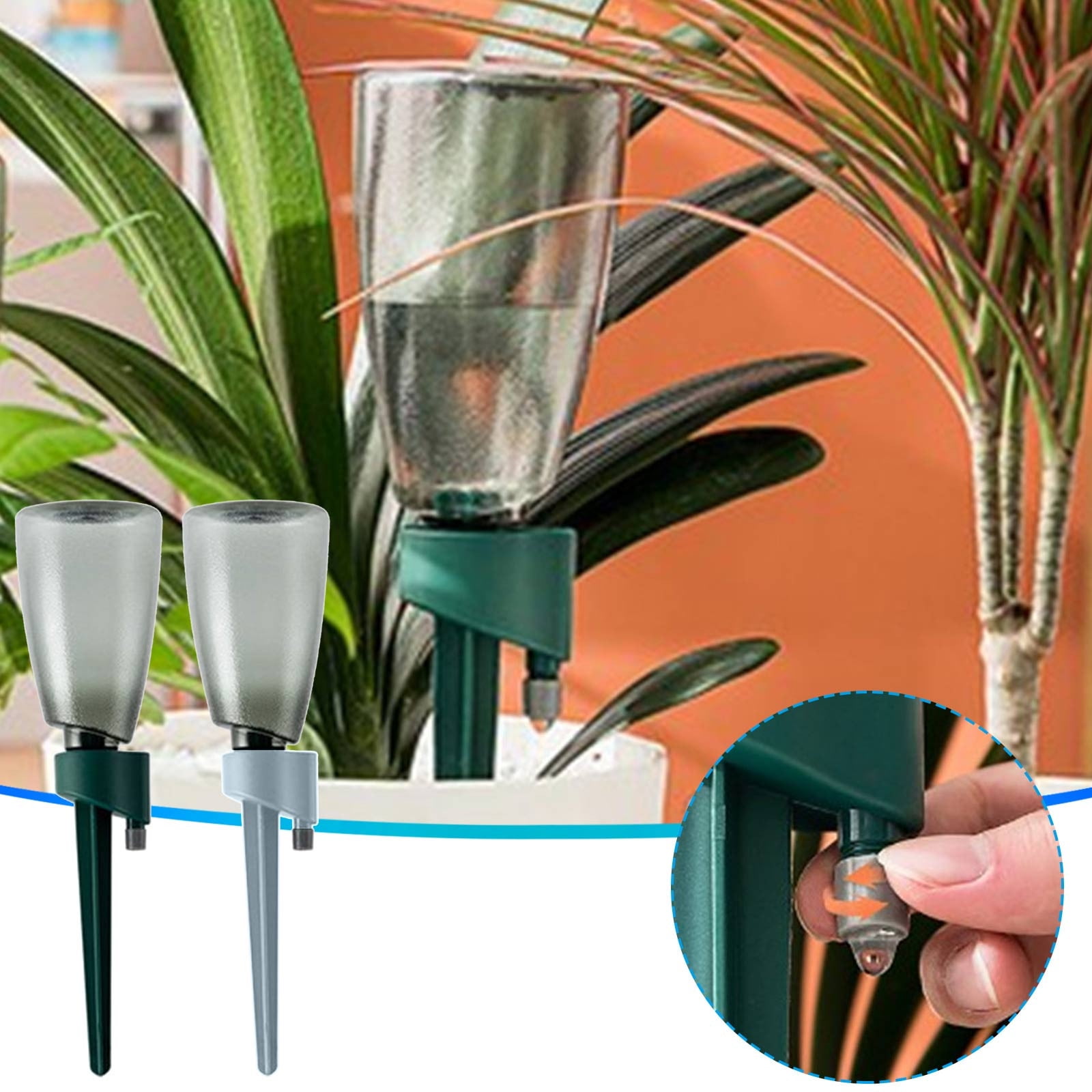 4-Pack Self-Watering Plant Spikes – Automatic Drip Feeders With Adjustable Valve For Potted Plants-487781