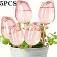 thumbnail image 1 of Self Watering Spikes Clear Glass 4 Pack Plant Watering Globes Auto WateringforPlants Indoor Garden Watering System Holiday Gift, 1 of 6