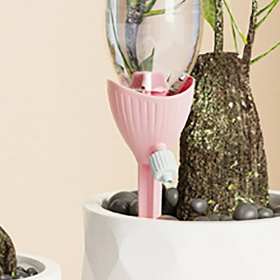 Self Watering Spikes for Potted Plants, Adjustable Irrigation Stakes with Bottle Adapter, Vacation Care System Indoor/Outdoor