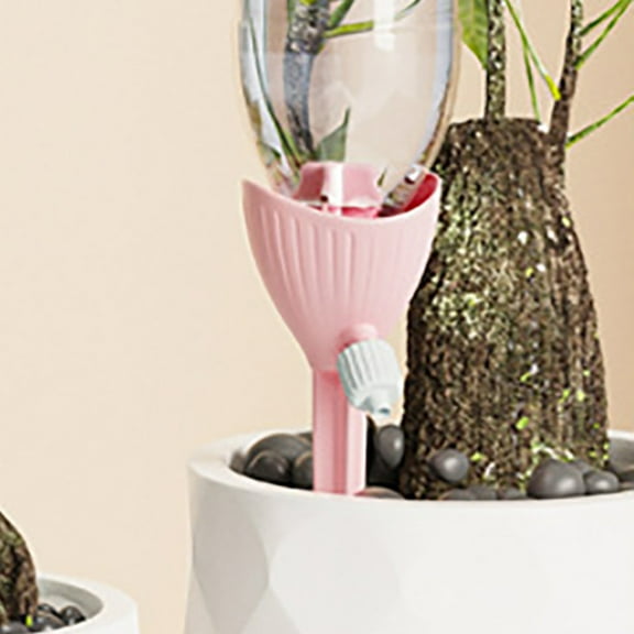 Self Watering Spikes for Potted Plants, Adjustable Irrigation Stakes with Bottle Adapter, Vacation Care System Indoor/Outdoor