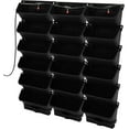 thumbnail image 1 of Self Watering Wall Planter with 18 Pots, Wall Planters for Indoor Plants, Vertical Garden Planter, Wall Mounted Plastic Plant Grow Pots for Fruits Vegetables Flowers Herbs (Black), 1 of 9