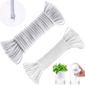 Self Watering,Wicking Rope for Plants,Self Watering Capillary Wick Cord Vacation Plant Sitter DIY Hydroponic Wicking Self-Watering Planter Pot Automatic Water System Device(1/4in 30ft/9m)