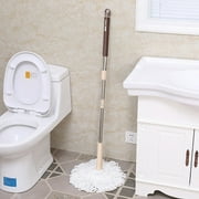 Self Wringing Floor Mop With 52.3 Inch Extendable Handle, Easy Twist Squeeze, Microfiber Head With Scrubbing Pad, Reusable Wet Or Dry Cleaning For Hardwood Vinyl Tile Laminate Floors, Space Saving