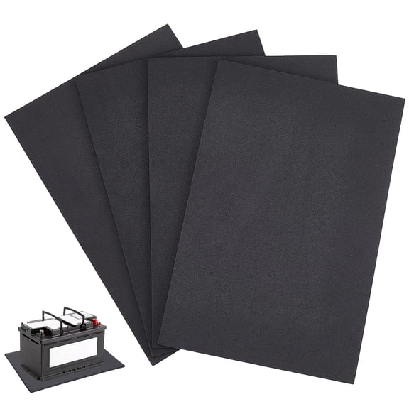 Self-adhesion EVA Foam Battery Protective Pad Rectangle Black 297x201x5.5mm