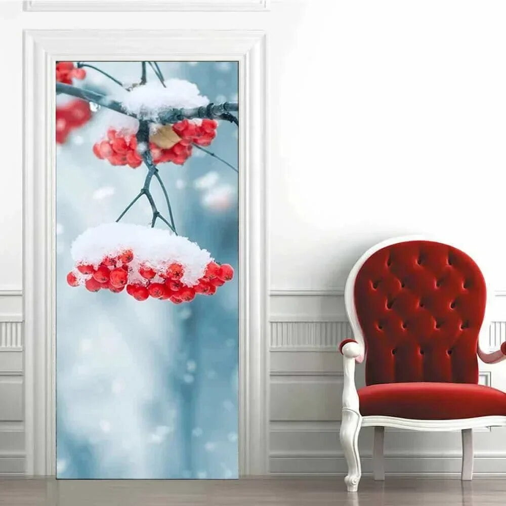 Selfadhesive 3D Door Sticker Waterproof Wallpaper Love Sign DIY Door