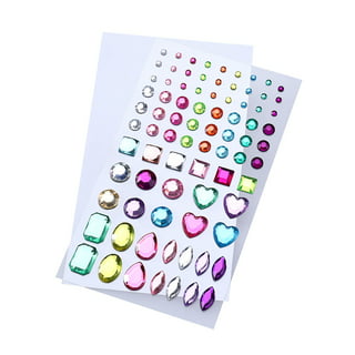 Craft and Party- Assorted Colors Self Adhesive Rhinestone Crystal Gem  Jewels Sticker 