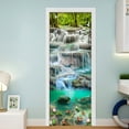 thumbnail image 1 of Self-adhesive Door Sticker D Landscape Waterfall Wallpaper PVC Waterproof Mural for Living Room Bedr, 1 of 5