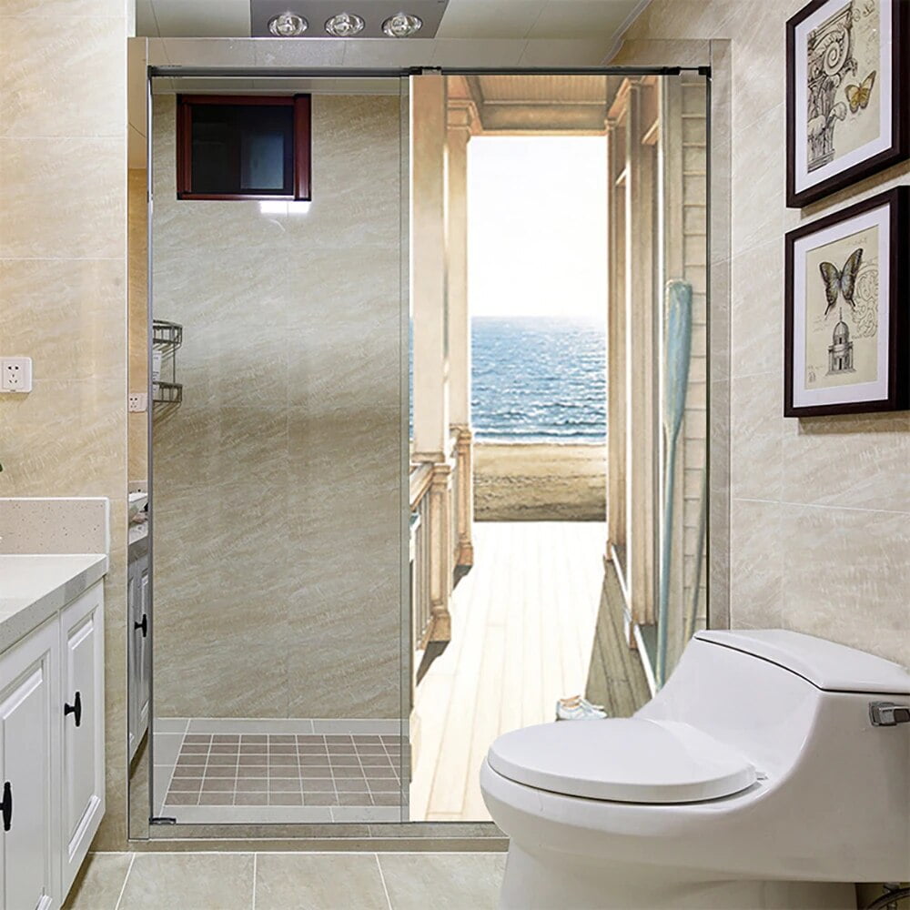 Self adhesive Door Sticker Modern Abstract Decoration Stickers Waterproof Removable Art Poster