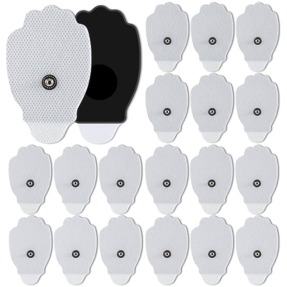 Self-adhesive Electrode, 2x2 inches, 20Pcs TENS Unit Replacement Pads, Reusable Unit Electrode Pads - Non Irritating Stim Pads Design