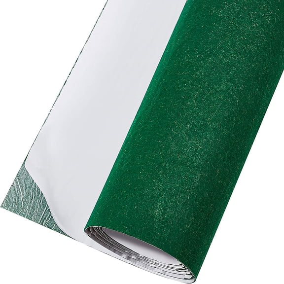 Self-adhesive Felt Fabric DIY Crafts Dark Green 40x0.1cm 2m/roll