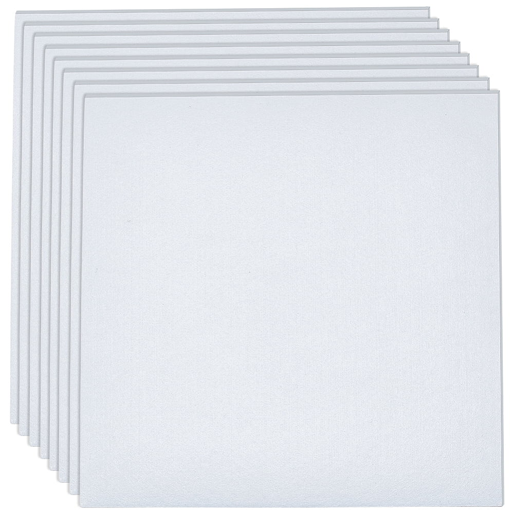Self-adhesive Felt Fabric for DIY Craft Square White 29.7x29.7x0.3cm