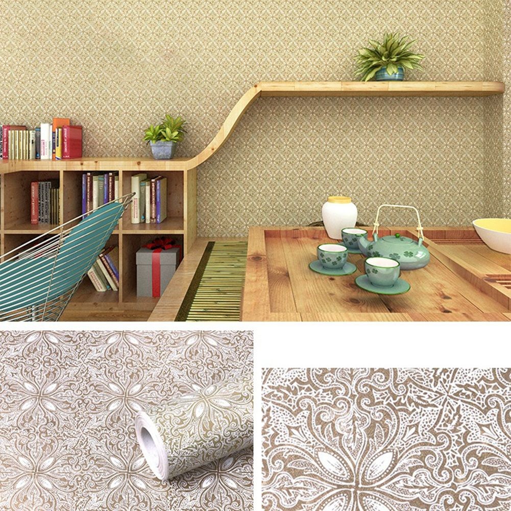 Selfadhesive Floral Wall Stickers Room Background Contact Paper