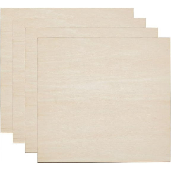 Self-adhesive MDF Boards Photo Frame Accessories for Craft Projects Signs DIY Projects Square Light Yellow 20x20x0.3cm