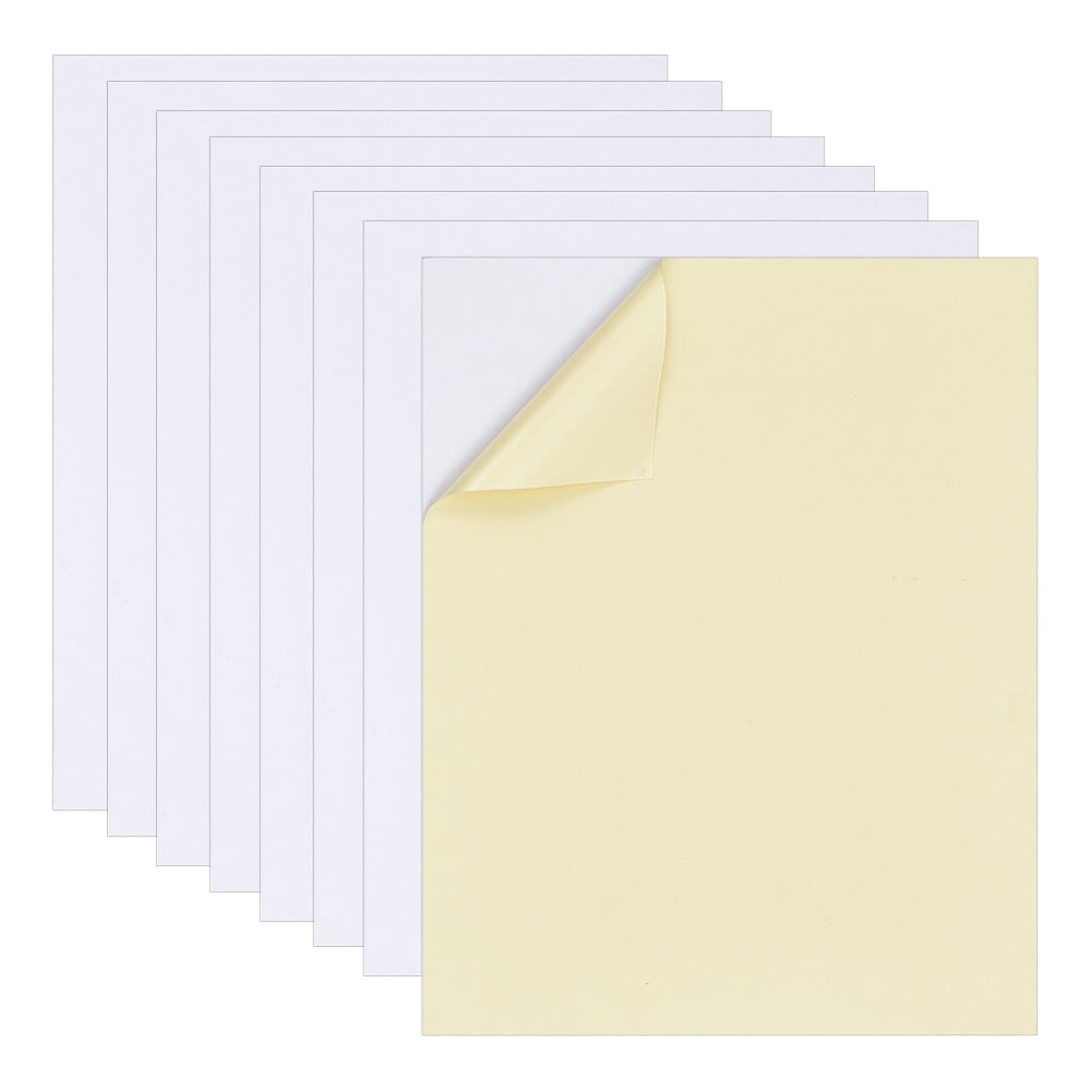 Self-adhesive Paper Book Boards Book Binding Accessories Rectangle White 251x200x2mm DIY