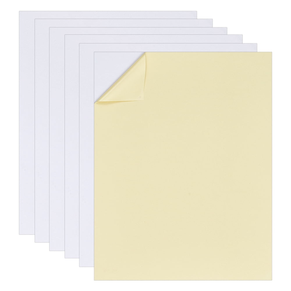 Self-adhesive Paper Book Boards Book Binding Accessories Rectangle White 350x275x2mm DIY