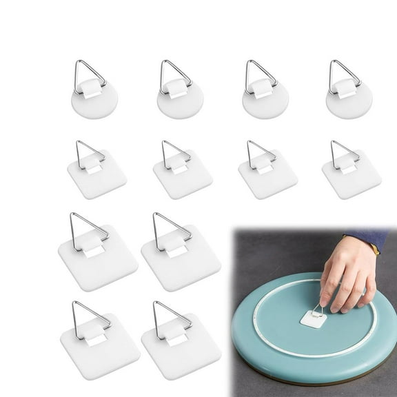 Self-adhesive Picture Hangers Nail-free Triangular Sticky Hook Picture Hanger T4D0
